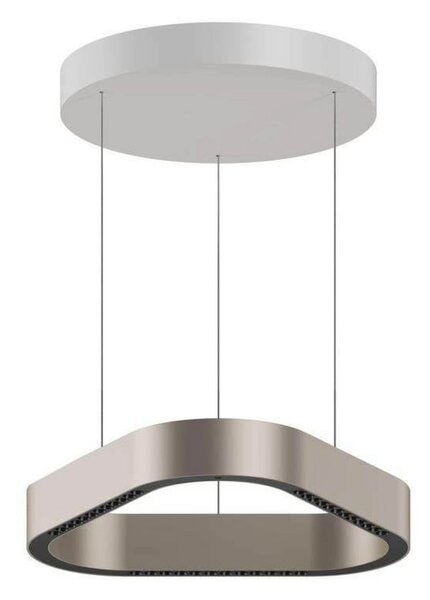 LOOM DESIGN Trigon LED viseća svjetiljka, krem, aluminij, 40 cm, prigušiva, Bež, Dnevni boravak/blagovaonica, Aluminij