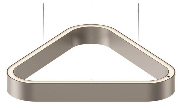 LOOM DESIGN Trigon LED viseća svjetiljka, krem, aluminij, 40 cm, prigušiva, Bež, Dnevni boravak/blagovaonica, Aluminij