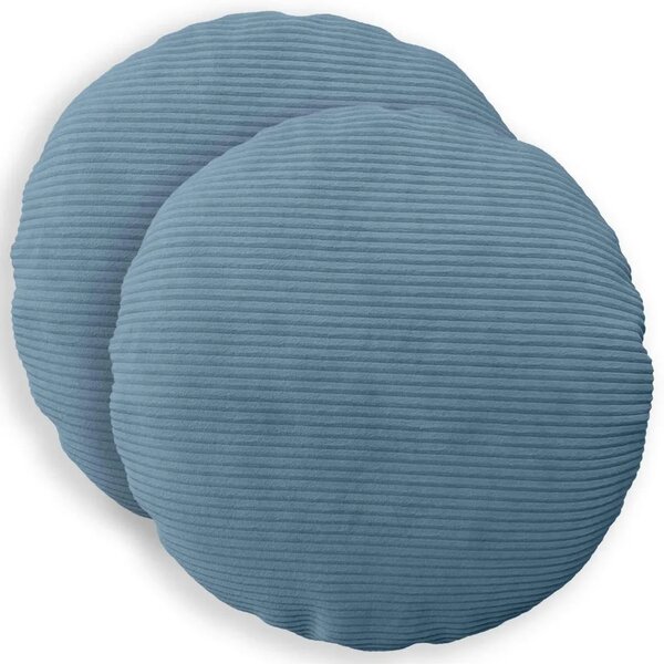 Presvlaka za jastuk 2 pcs HEERLEN Plava Ø 30 cm Kord - Plava Ø 30 cm 2