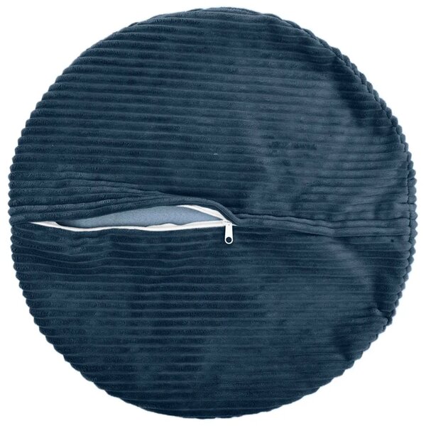 Presvlaka za jastuk 2 pcs HEERLEN Mornarsko plava Ø 30 cm Kord - Modra Ø 30 cm 2