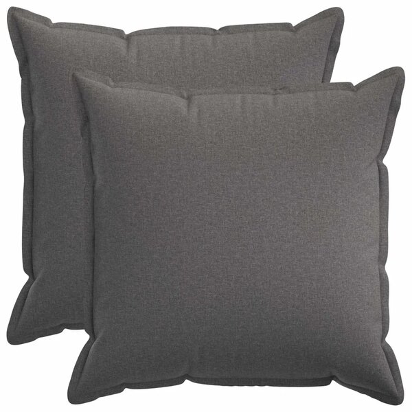 Presvlaka za jastuk 2 pcs HOUTEN Svjetlosiva 80 x 80 cm - Svjetlosiva 80 x 80 cm 2
