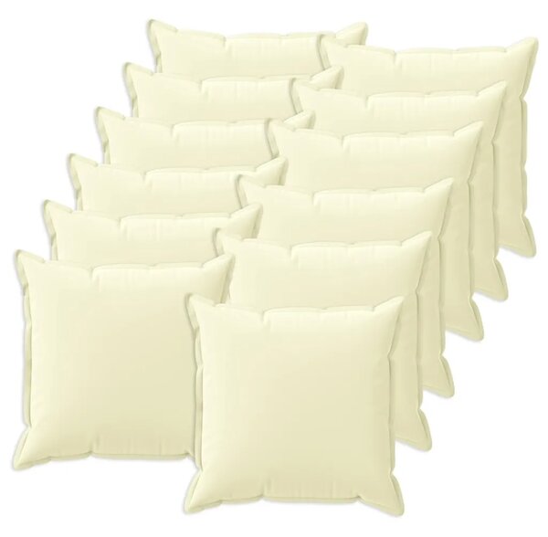 Presvlaka za jastuk 12 kom. HOUTEN Krem 45 x 45 cm Poliester - Krem 45 x 45 cm 12