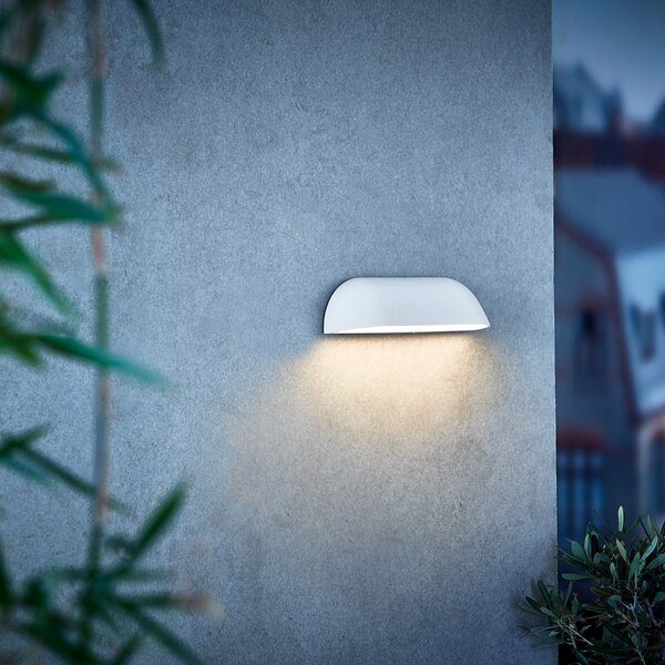 Nordlux LED vanjska zidna lampa Front 26, bijela, Bijela, Metal