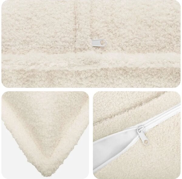 Presvlaka za jastuk 2 pcs HOUTEN Krem 40 x 60 cm Bouclé - Krem 40 x 60 cm 2