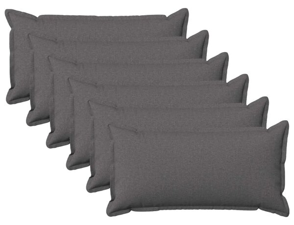 Presvlaka za jastuk 6 pcs HOUTEN Svjetlosiva 40 x 80 cm - Svjetlosiva 40 x 80 cm 6