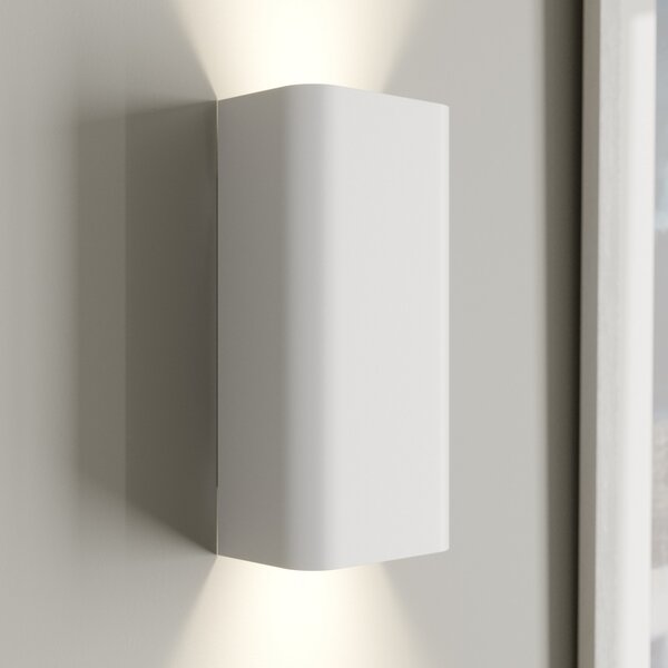 Nowodvorski Lighting Zidna lampa Bergen gore i dolje, bijela, prigušiva, Bijela, Dnevni boravak/blagovaonica, Metal