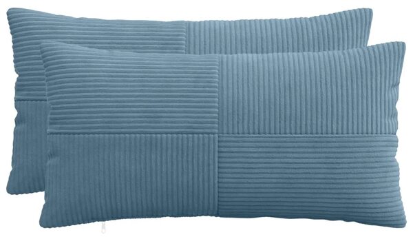 Presvlaka za jastuk 2 pcs ALMELO Plava 40 x 70 cm Kord - Plava 40 x 70 cm 2