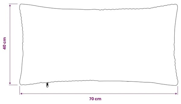 Presvlaka za jastuk 2 pcs ALMELO Plava 40 x 70 cm Kord - Plava 40 x 70 cm 2