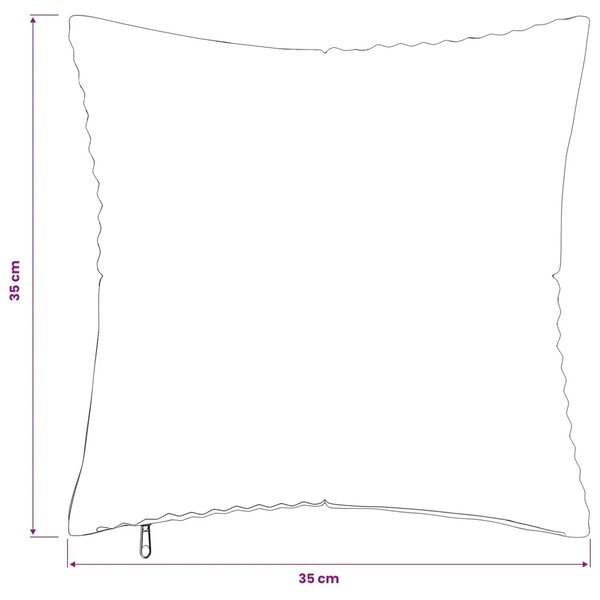 Presvlaka za jastuk 2 pcs ALMELO Žuta 35 x 35 cm Kord - Žuta 35 x 35 cm 2