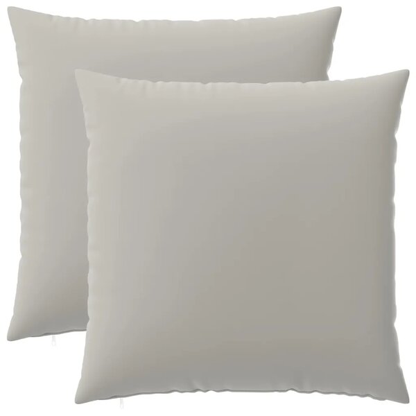 Presvlaka za jastuk 2 pcs HEERLEN Siva 80 x 80 cm Poliester - Siva 80 x 80 cm 2