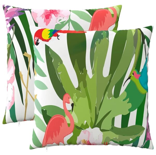 Presvlaka za jastuk 2 pcs HEERLEN Šareni 80 x 80 cm Poliester - Šareni 80 x 80 cm 2