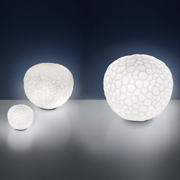 Stolne Lampa Artemide, Meteorite, prigušiv, Bijela, Dnevna soba, Staklo, Dizajn
