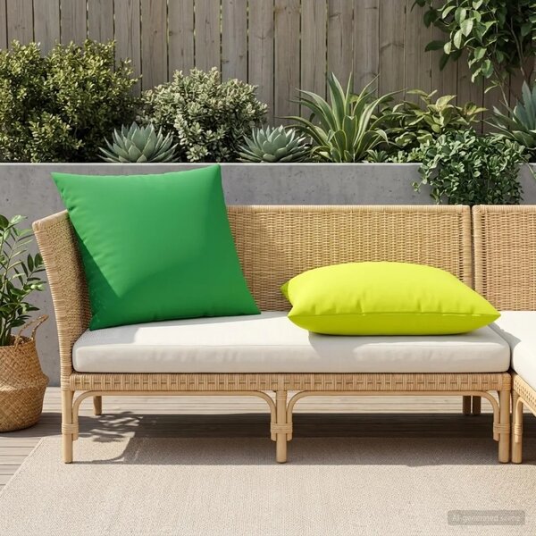Presvlaka za jastuk 2 pcs HEERLEN Svijetlo zelena. 80 x 80 cm - Svjetlozelena 80 x 80 cm 2