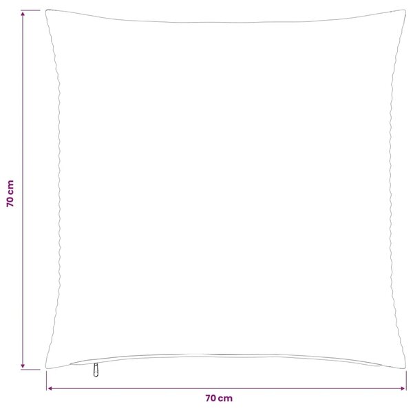 Presvlaka za jastuk 6 pcs HEERLEN Smeđa 70 x 70 cm Kord - Smeđa 70 x 70 cm 6