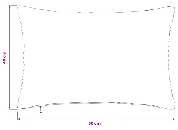 Presvlaka za jastuk 2 pcs HEERLEN Smeđa 40 x 60 cm Kord - Smeđa 40 x 60 cm 2