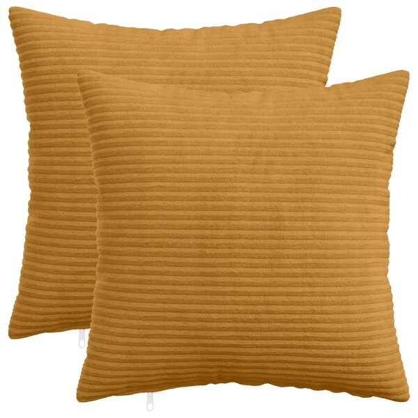 Presvlaka za jastuk 2 pcs HEERLEN Žuta 40 x 40 cm Kord - Žuta 40 x 40 cm 2