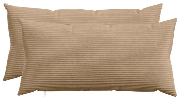 Presvlaka za jastuk 2 pcs HEERLEN Smeđa 40 x 80 cm Kord - Smeđa 40 x 80 cm 2