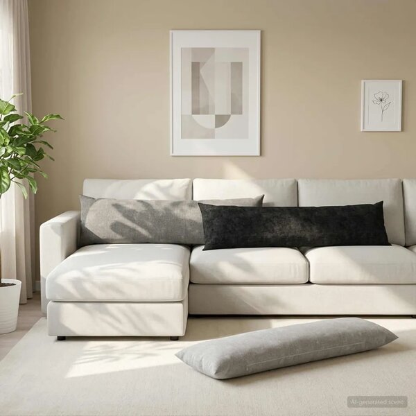 Presvlaka za jastuk 2 kom. HEERLEN Antracit 40 x 145 cm - Antracit 40 x 145 cm 2
