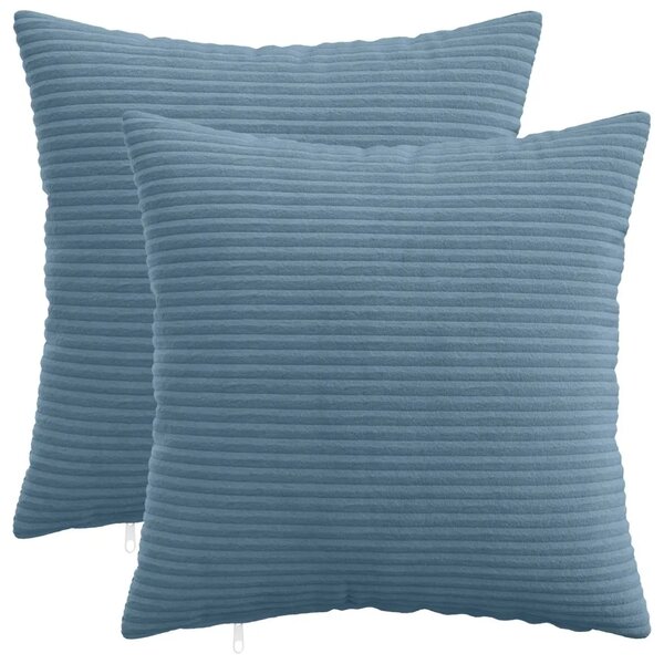 Presvlaka za jastuk 2 pcs HEERLEN Plava 35 x 35 cm Kord - Plava 35 x 35 cm 2