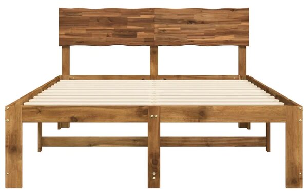 Krevetni okvir s uzglavljem ROSTOCK Prirodna 137 x 190 cm - Prirodna 137 x 190 cm