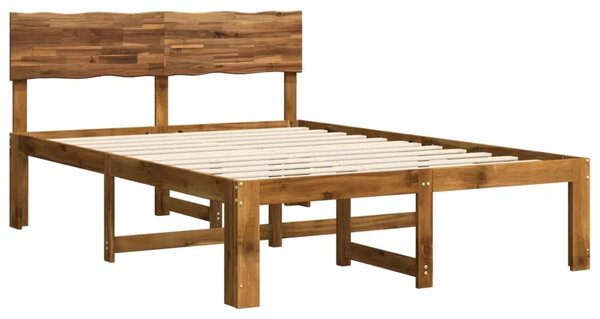 Krevetni okvir s uzglavljem ROSTOCK Prirodna 137 x 190 cm - Prirodna 137 x 190 cm