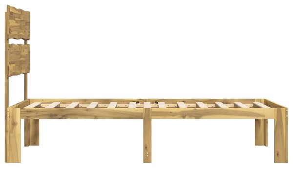 Krevet s uzglavljem ROSTOCK Bijela 75 x 190 cm - Bijela 75 x 190 cm