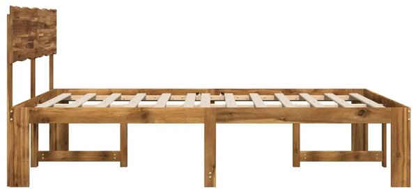 Krevetni okvir s uzglavljem ROSTOCK Prirodna 137 x 190 cm - Prirodna 137 x 190 cm