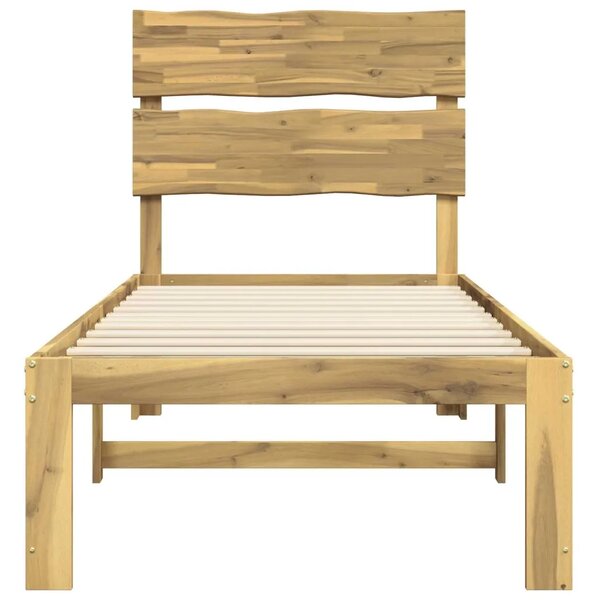 Krevet s uzglavljem ROSTOCK Bijela 75 x 190 cm - Bijela 75 x 190 cm