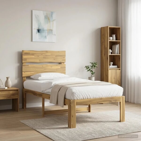 Krevet s uzglavljem ROSTOCK Bijela 75 x 190 cm - Bijela 75 x 190 cm