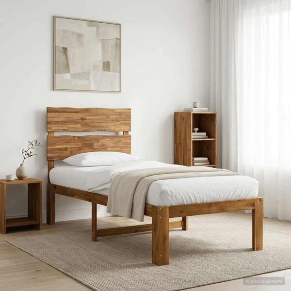Krevet s uzglavljem ROSTOCK Prirodna 90 x 190 cm - Prirodna 90 x 190 cm