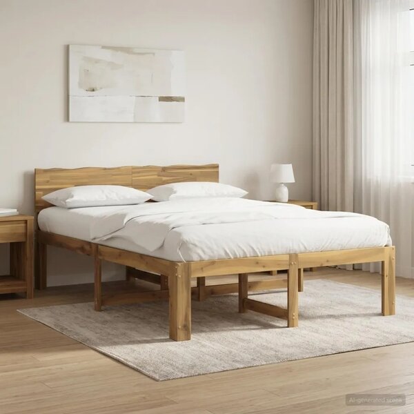 Krevetni okvir s uzglavljem ROSTOCK Bijela 140 x 190 cm - Bijela 140 x 190 cm