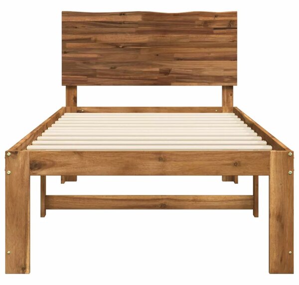 Krevet s uzglavljem ROSTOCK Prirodna 90 x 190 cm - Prirodna 90 x 190 cm