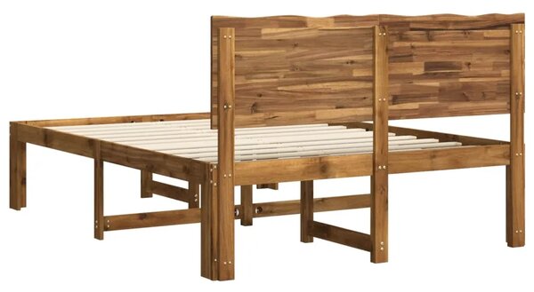 Krevetni okvir s uzglavljem ROSTOCK Prirodna 120 x 190 cm - Prirodna 120 x 190 cm