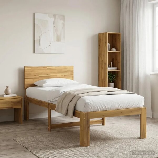Krevet s uzglavljem ROSTOCK Bijela 90 x 190 cm - Bijela 90 x 190 cm