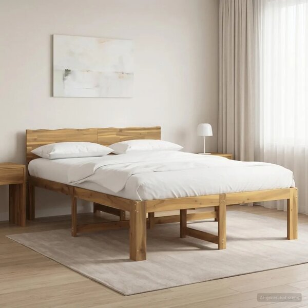 Krevetni okvir s uzglavljem ROSTOCK Bijela 120 x 190 cm - Bijela 120 x 190 cm