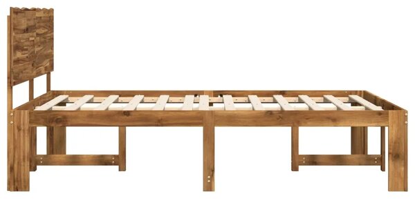 Krevetni okvir s uzglavljem ROSTOCK Prirodna 120 x 190 cm - Prirodna 120 x 190 cm
