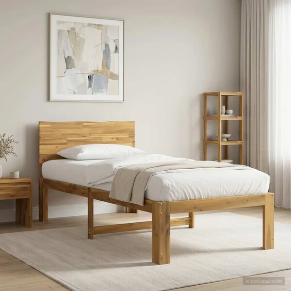 Krevet s uzglavljem ROSTOCK Bijela 75 x 190 cm - Bijela 75 x 190 cm