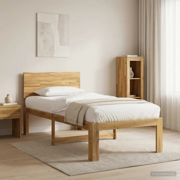 Krevet s uzglavljem ROSTOCK Bijela 90 x 190 cm - Bijela 90 x 190 cm
