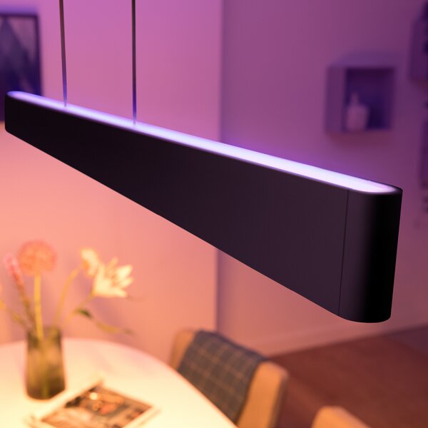 Philips Hue Visilica Ensis, WACA, crna, prigušiva, Crno, Dnevni boravak/blagovaonica, Metal