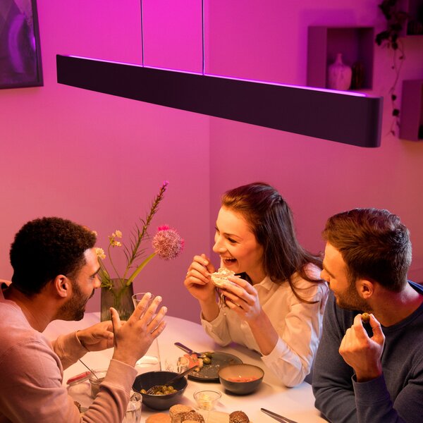 Philips Hue Visilica Ensis, WACA, crna, prigušiva, Crno, Dnevni boravak/blagovaonica, Metal