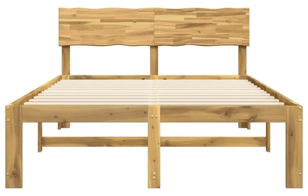 Krevetni okvir s uzglavljem ROSTOCK Bijela 140 x 190 cm - Bijela 140 x 190 cm