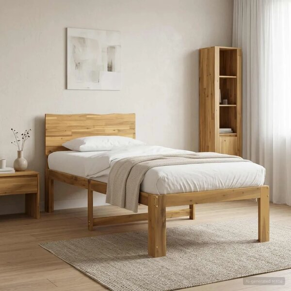 Krevet s uzglavljem ROSTOCK Bijela 75 x 190 cm - Bijela 75 x 190 cm