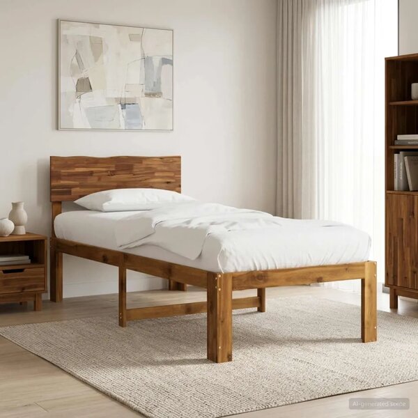 Krevet s uzglavljem ROSTOCK Prirodna 75 x 190 cm - Prirodna 75 x 190 cm