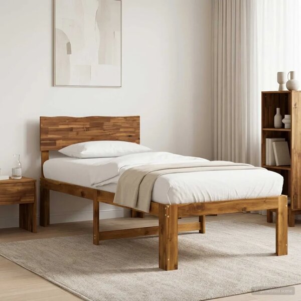 Krevet s uzglavljem ROSTOCK Prirodna 90 x 190 cm - Prirodna 90 x 190 cm