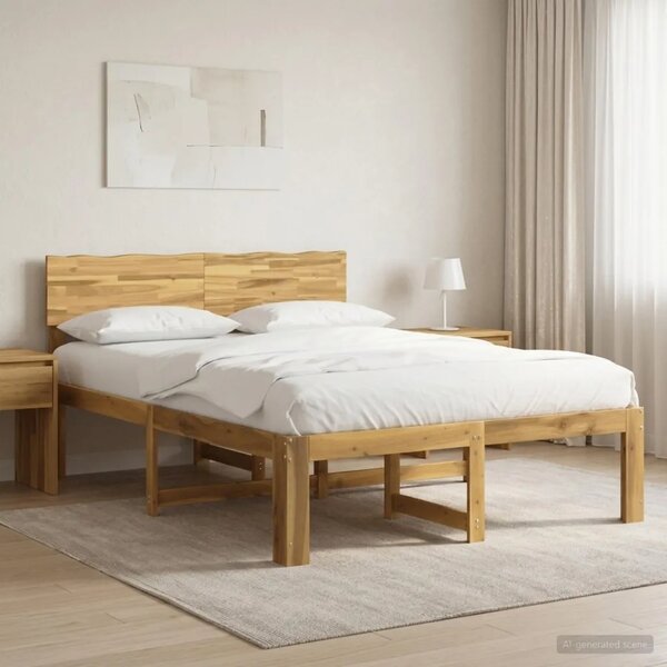 Krevetni okvir s uzglavljem ROSTOCK Bijela 120 x 190 cm - Bijela 120 x 190 cm