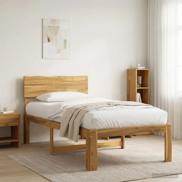 Krevet s uzglavljem ROSTOCK Bijela 75 x 190 cm - Bijela 75 x 190 cm