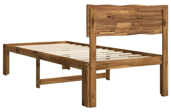 Krevet s uzglavljem ROSTOCK Prirodna 90 x 190 cm - Prirodna 90 x 190 cm