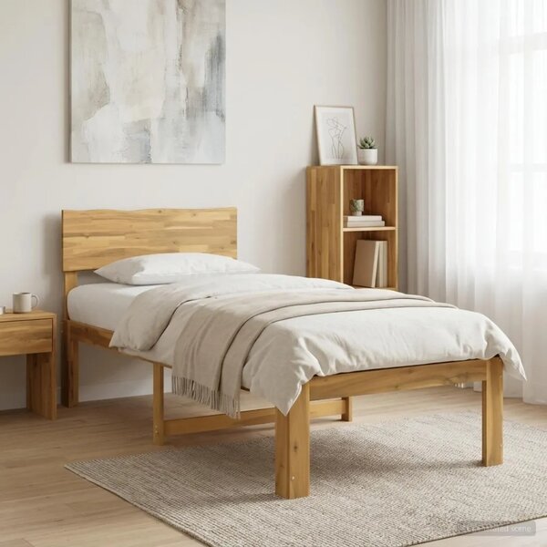 Krevet s uzglavljem ROSTOCK Bijela 90 x 190 cm - Bijela 90 x 190 cm