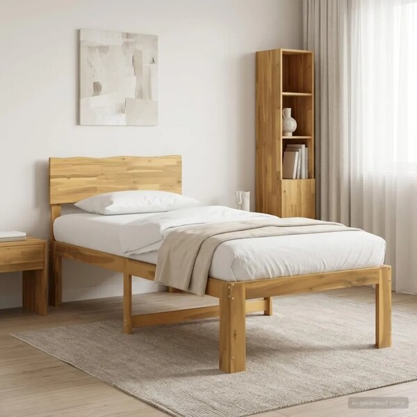 Krevet s uzglavljem ROSTOCK Bijela 90 x 200 cm - Bijela 90 x 200 cm