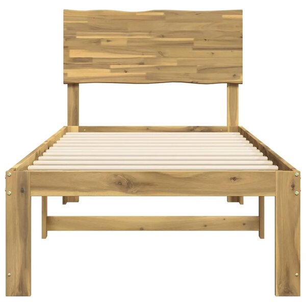 Krevet s uzglavljem ROSTOCK Bijela 75 x 190 cm - Bijela 75 x 190 cm